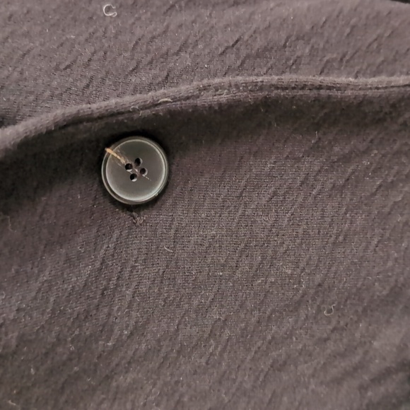 Jane And Delancey Black Knit Soft Shoulder Blazer Jacket Size Large - Picture 3 of 8